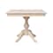 International Concepts 36 in. x 36 in. Square Top Pedestal Table  With 4 Dining Chairs Set of 5 K-3636TP-11B-C10-4 - alternate 3